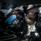 At apogee, pilots Dave Mackay and Michael Masucci sit in front, while astronaut trainer Beth Moses floats behind them.